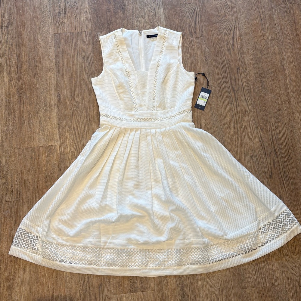NWT - Tommy Hilfiger White Textured Mini Dress